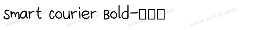 Smart Courier Bold字体转换
